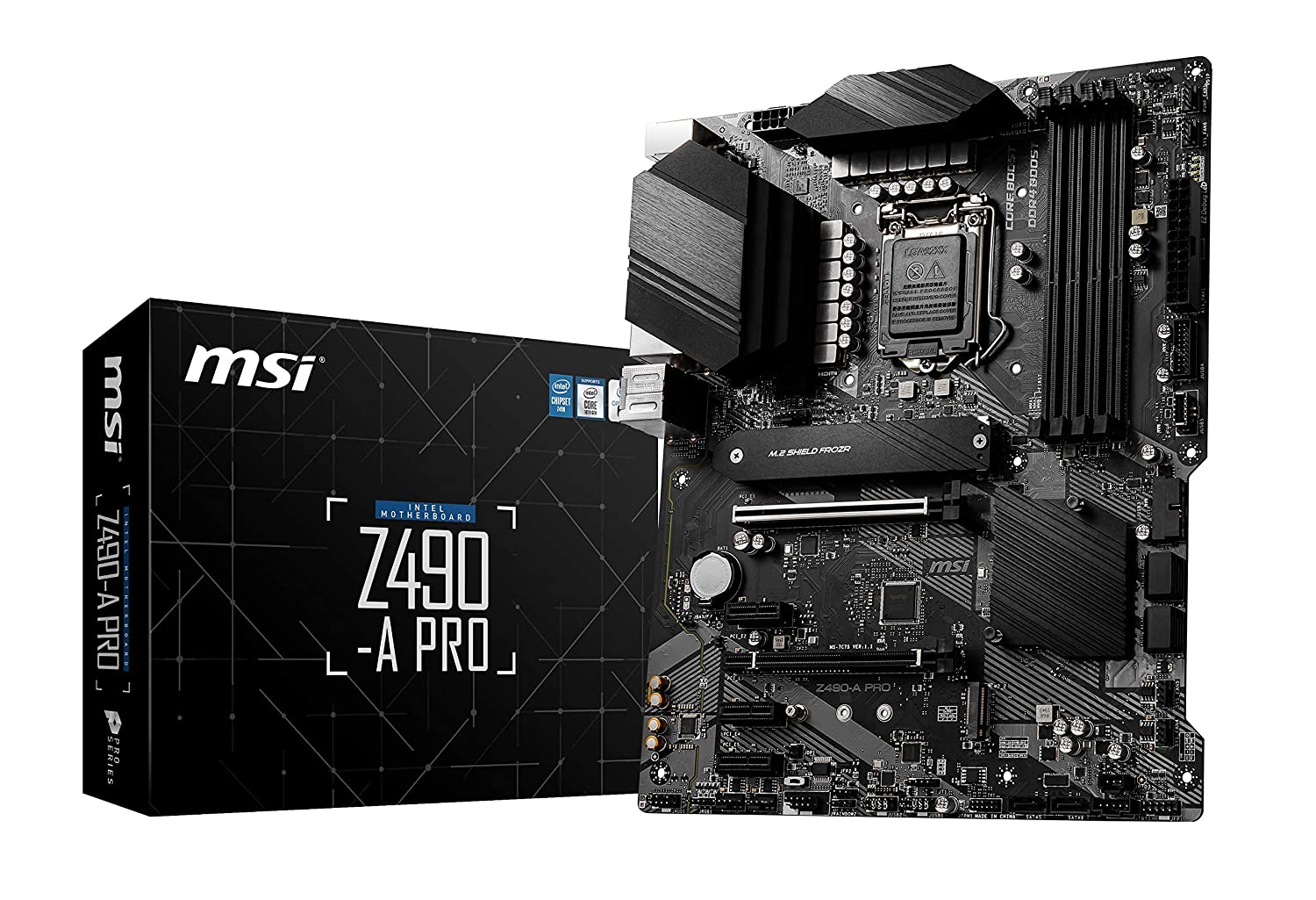 MSI Z490-A PRO Supports 10th Gen Intel Core / Pentium Celeron processors for LGA 1200 socket-Motherboard-dealsplant