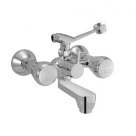 Essco Sumthing Special Wall Mixer SQT-CHR-517AKN Telephone Shower Arrangement only with out Crutch (with Bush & Piston Divertor fitting) with Aerator-Wall Mixer-dealsplant