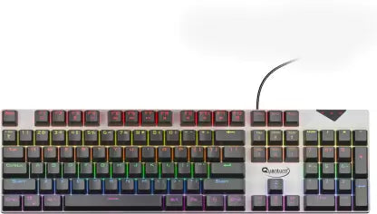 QUANTUM 9850 Mechanical Keyboard Wired USB Gaming Keyboard (Grey)-Keyboards-dealsplant