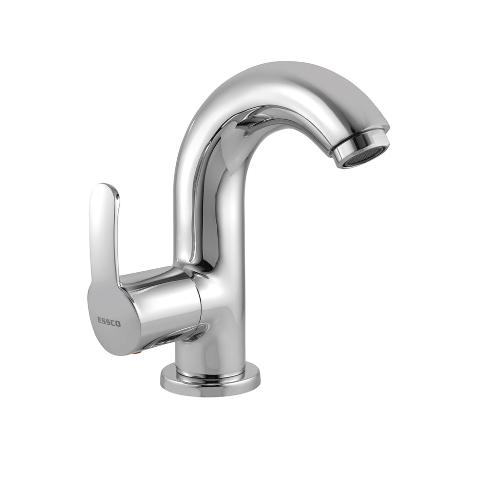 Essco Cosmo COS-103123 Swan Neck Tap With Left Hand Operating Knob-Swan Neck Tap-dealsplant