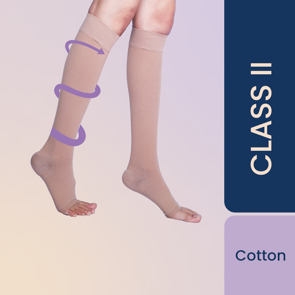 Sorgen Premiere (Cotton) Compression Stockings Class 2 Knee length for