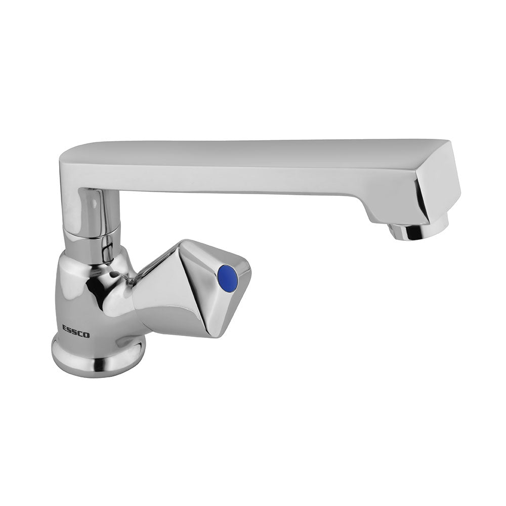 Essco Tropical Sink Cock with Swinging Pipe Spout TQT-CHR-523S (Table Mounted Model)-Sink Cock-dealsplant