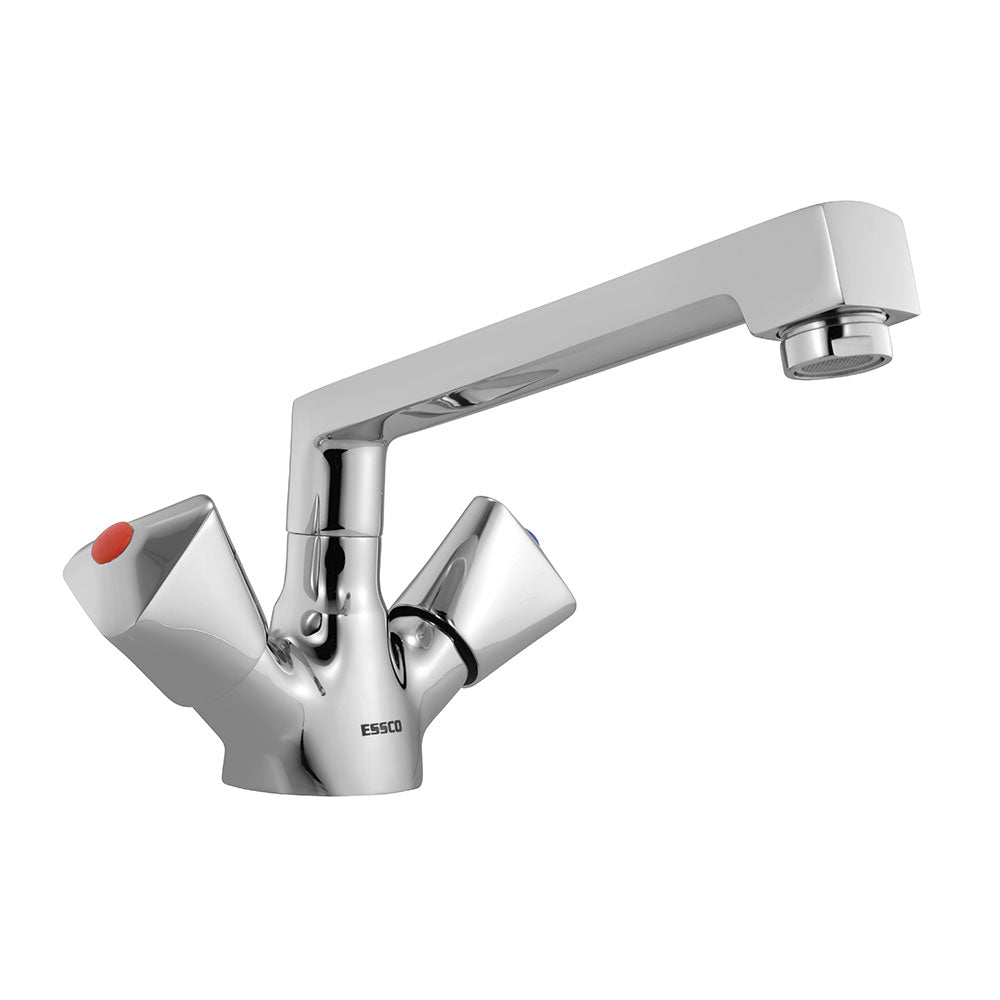 Essco Tropical Sink Mixer with Swinging Pipe Spout TQT-CHR-527S (Table Mounted Model)-sink mixer-dealsplant