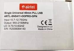 Airtel Single Universal 40mm PLL LNB-set top box-dealsplant