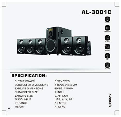 Altec Lansing AL-3001 C Multimedia 5.1 Speaker-5.1 SPEAKER-dealsplant