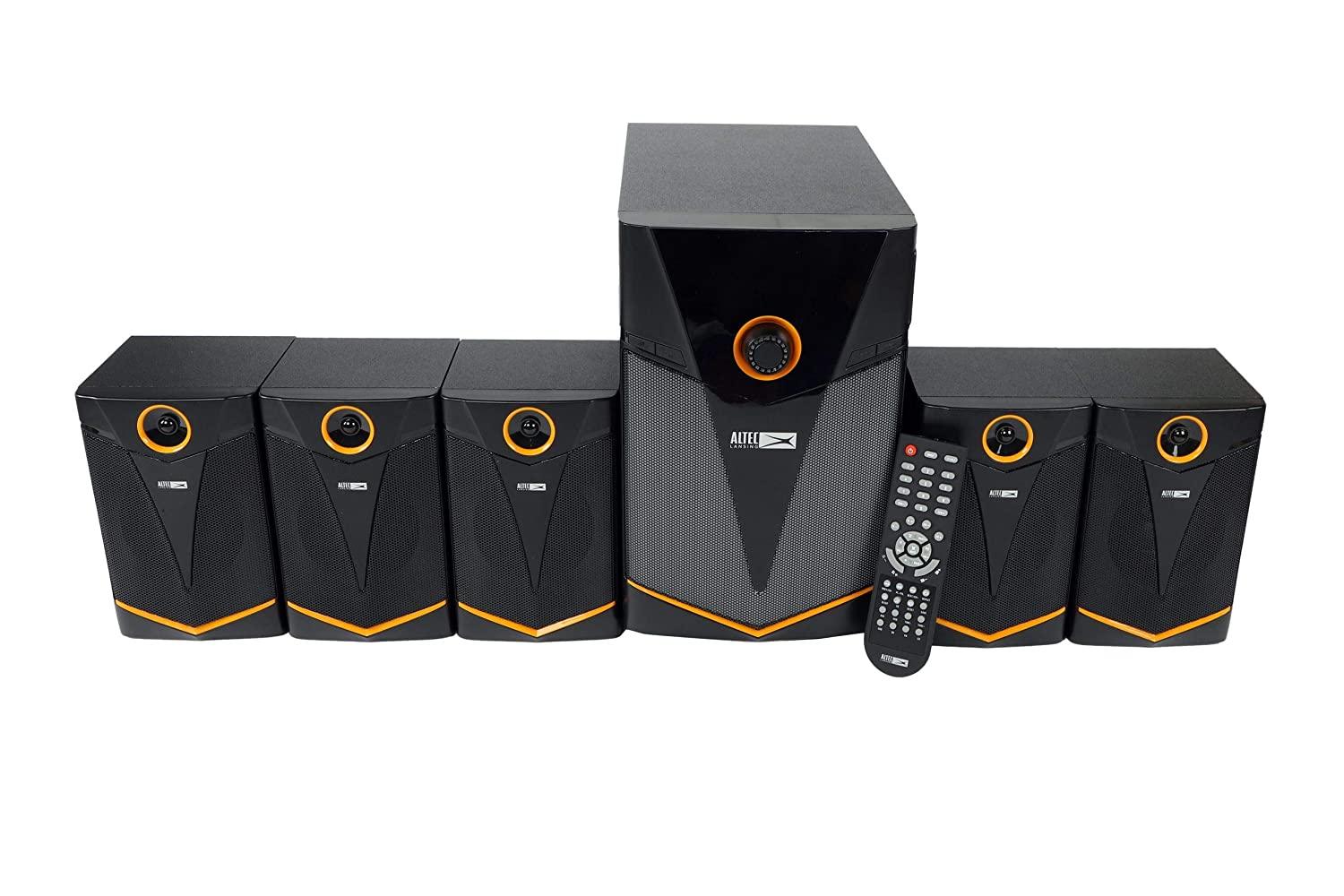 Altec Lansing AL-5.1-01 Multimedia Bluetooth Home Theatre Speaker System (Black, Grey, 5.1 Channel)-5.1 SPEAKER-dealsplant