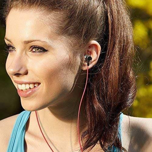 Amkette Ergo Fit E7 in- Ear Earphones Designed for Comfort with Mic and Remote Control (Black)-Earphone-dealsplant