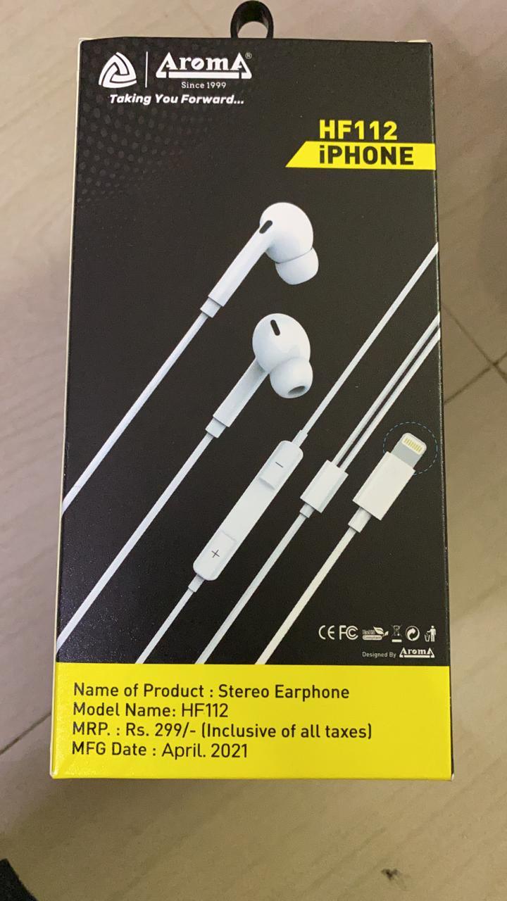 AROMA stereo Earphones HF-112-Ear Headphones-dealsplant