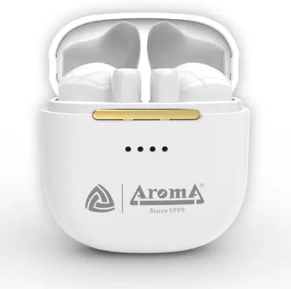 Aroma NB137 Current 24 Hours Playing Time True Wireless Earbuds Bluetooth Gaming Headset (White, True Wireless)-Earbuds-dealsplant