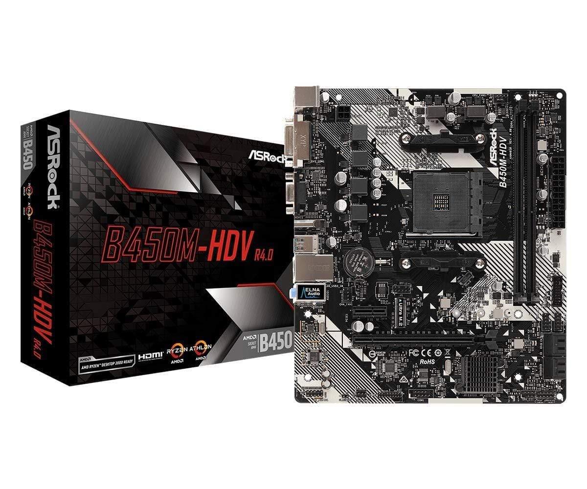 ASRock B450M-HDV R4.0 Motherboard-Mother Boards-dealsplant