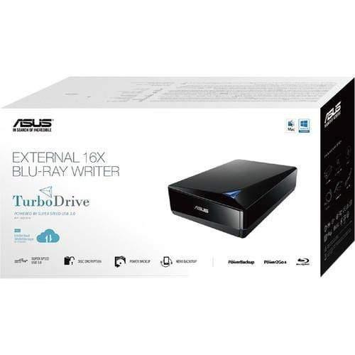 ASUS TurboDrive External 16X Blu-Ray Writer DVD RW Burner-Laptops & Computer Peripherals-dealsplant