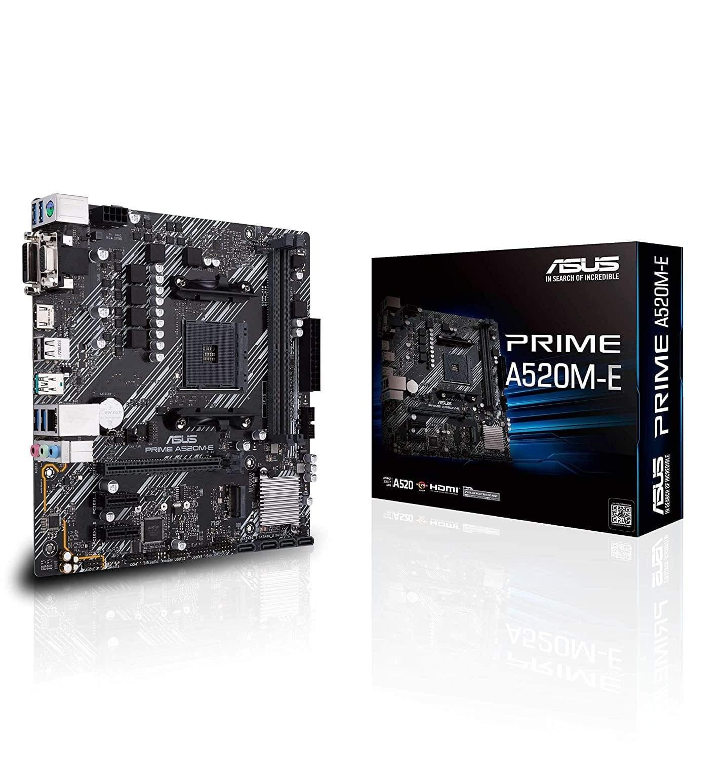ASUS Prime A520M-E AMD AM4 Micro-ATX Motherboard-Mother Boards-dealsplant