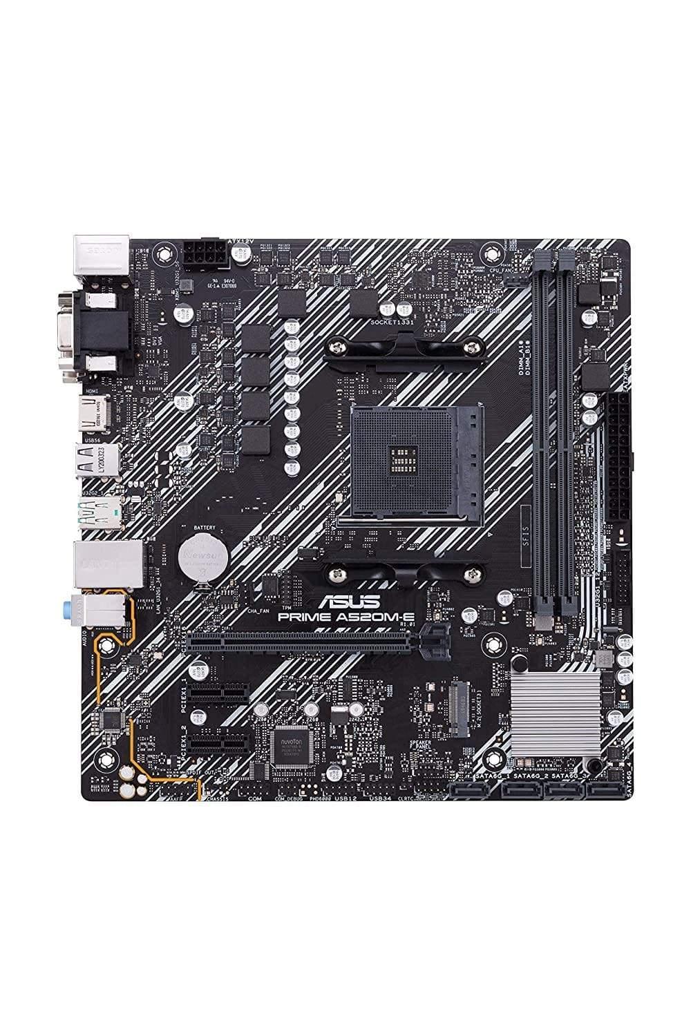 ASUS Prime A520M-E AMD AM4 Micro-ATX Motherboard-Mother Boards-dealsplant