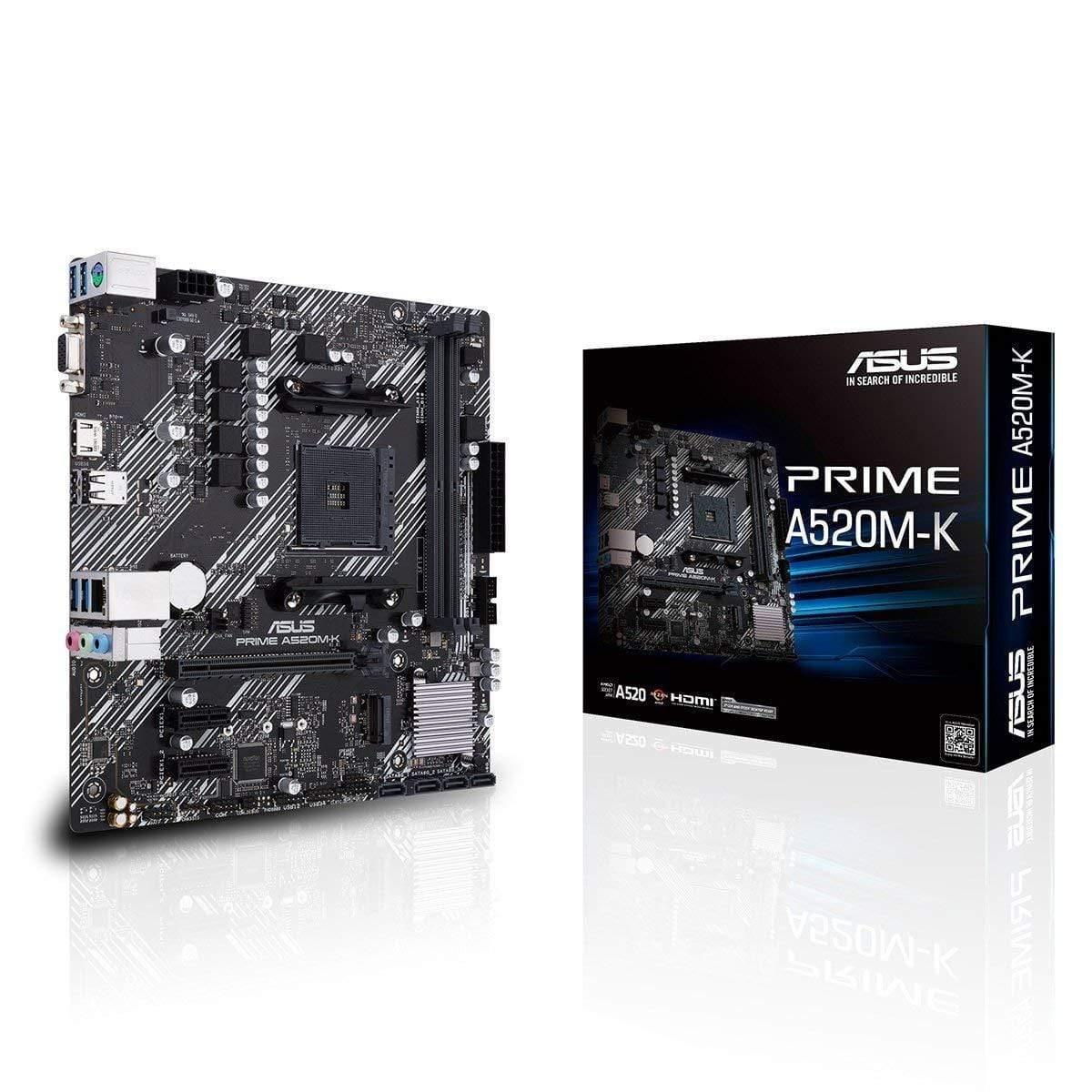 ASUS Prime A520M-K AMD AM4 Micro-ATX Motherboard-Mother Boards-dealsplant