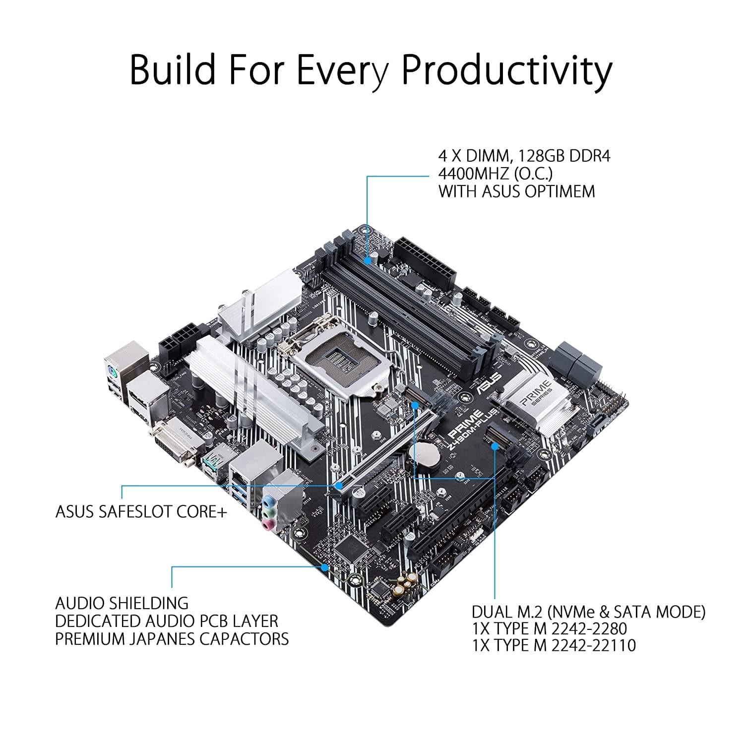 ASUS Prime Z490M-PLUS Motherboard-Mother Boards-dealsplant
