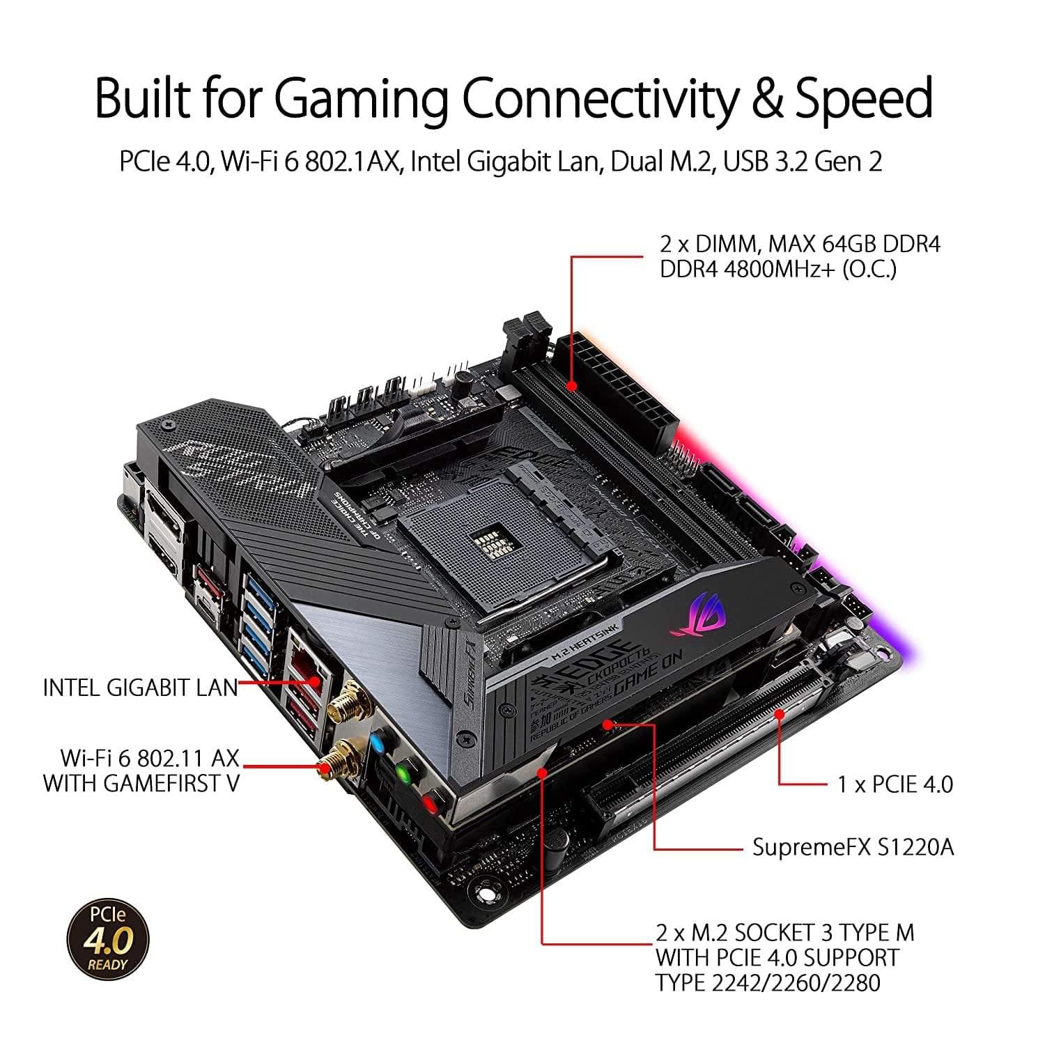 ASUS ROG Strix X570-I Gaming, X570 mini-ITX Gaming motherboard-Mother Boards-dealsplant