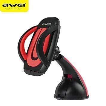 Awei X7 Universal Windshield Mount Stand Car Home Desk Holder Suction for Mobile Phone Smartphone. (Red / Yellow)-Car Accessories-dealsplant