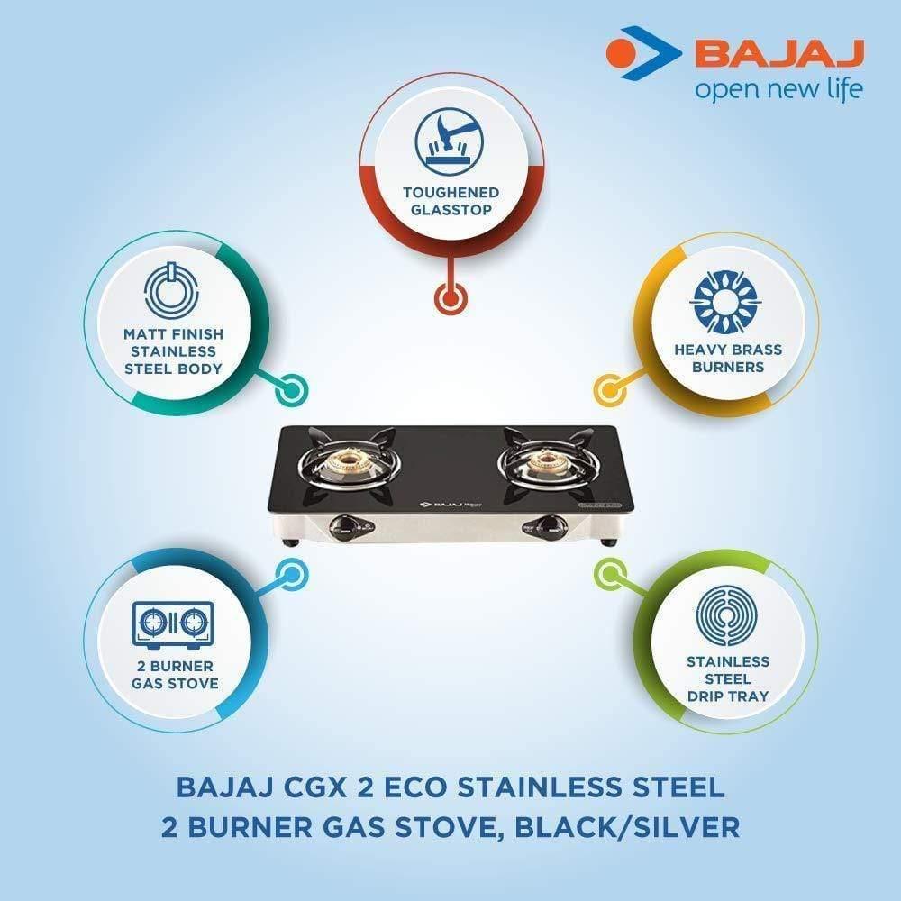 Bajaj CGX 2 ECO Stainless Steel Cooktop-Home & Kitchen Appliances-dealsplant