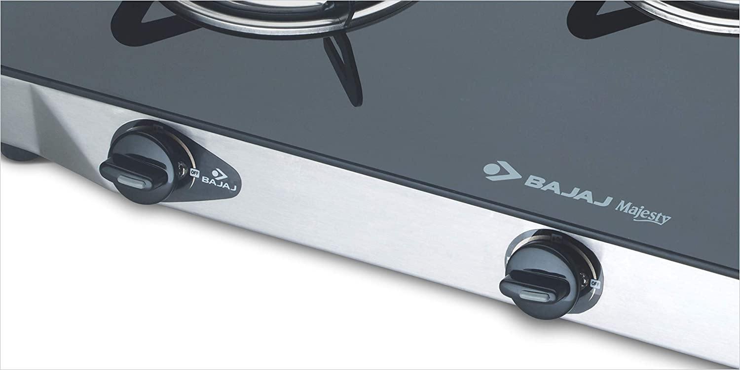 Bajaj CGX3, 3-Burner Stainless Steel Glass gas stove-Home & Kitchen Appliances-dealsplant