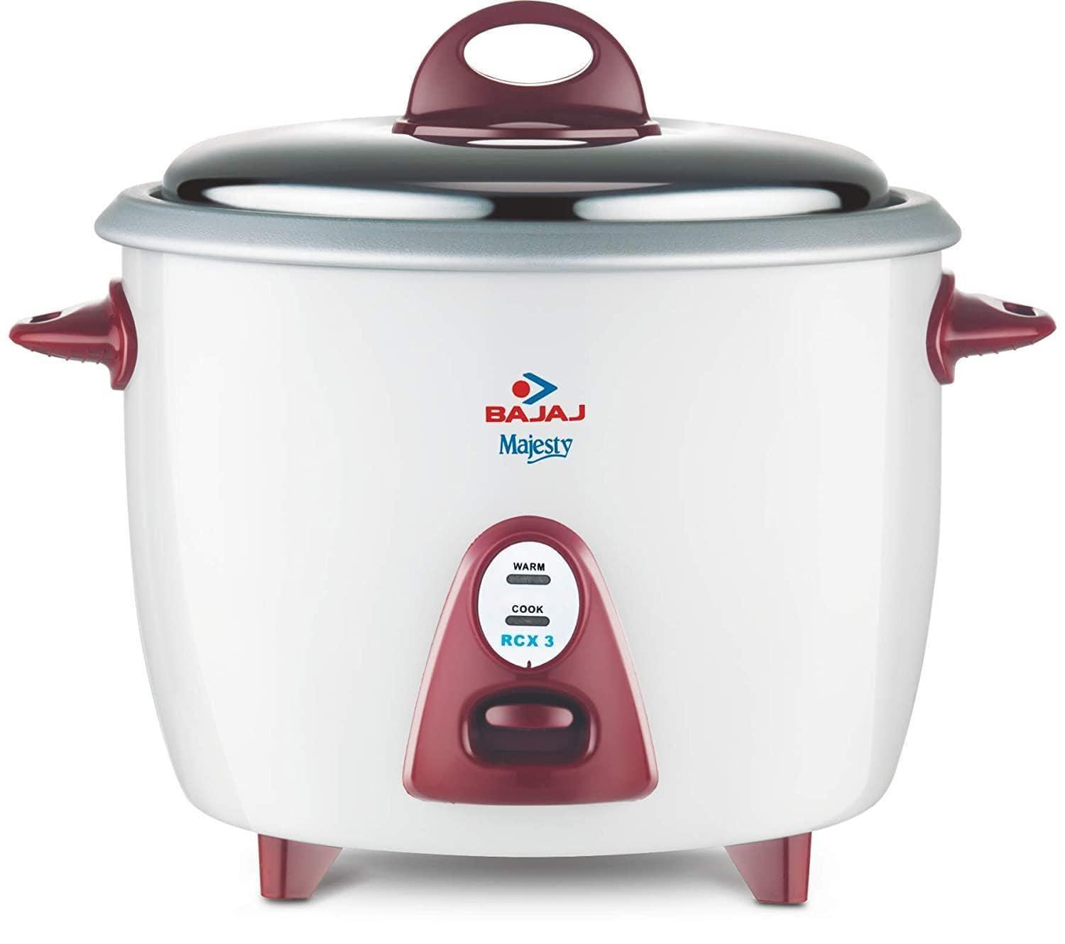 Bajaj Majesty New RCX-3,1500 ML 350-Watt Multi function Rice Cooker-Home & Kitchen Appliances-dealsplant
