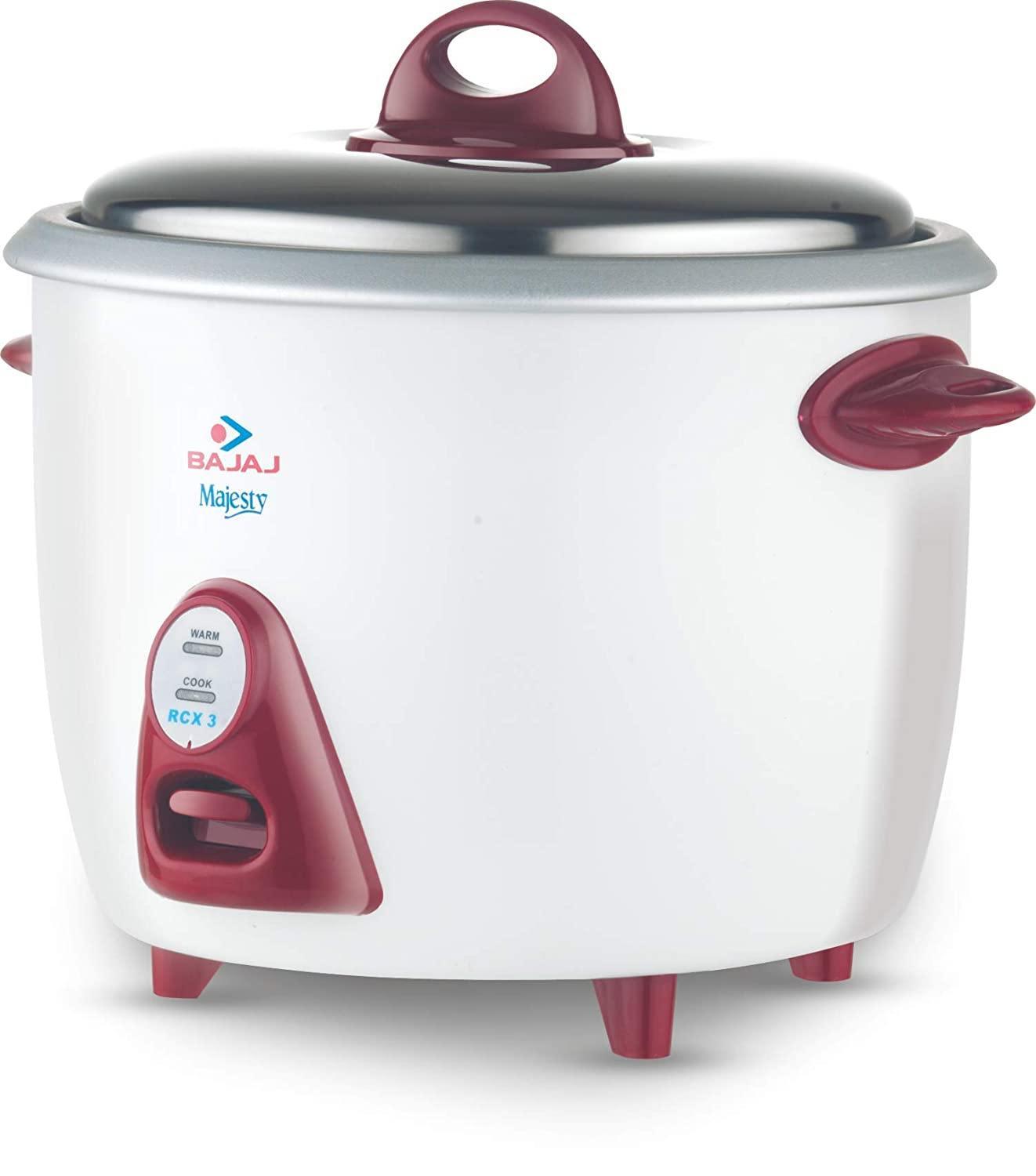 Bajaj Majesty New RCX-3,1500 ML 350-Watt Multi function Rice Cooker-Home & Kitchen Appliances-dealsplant