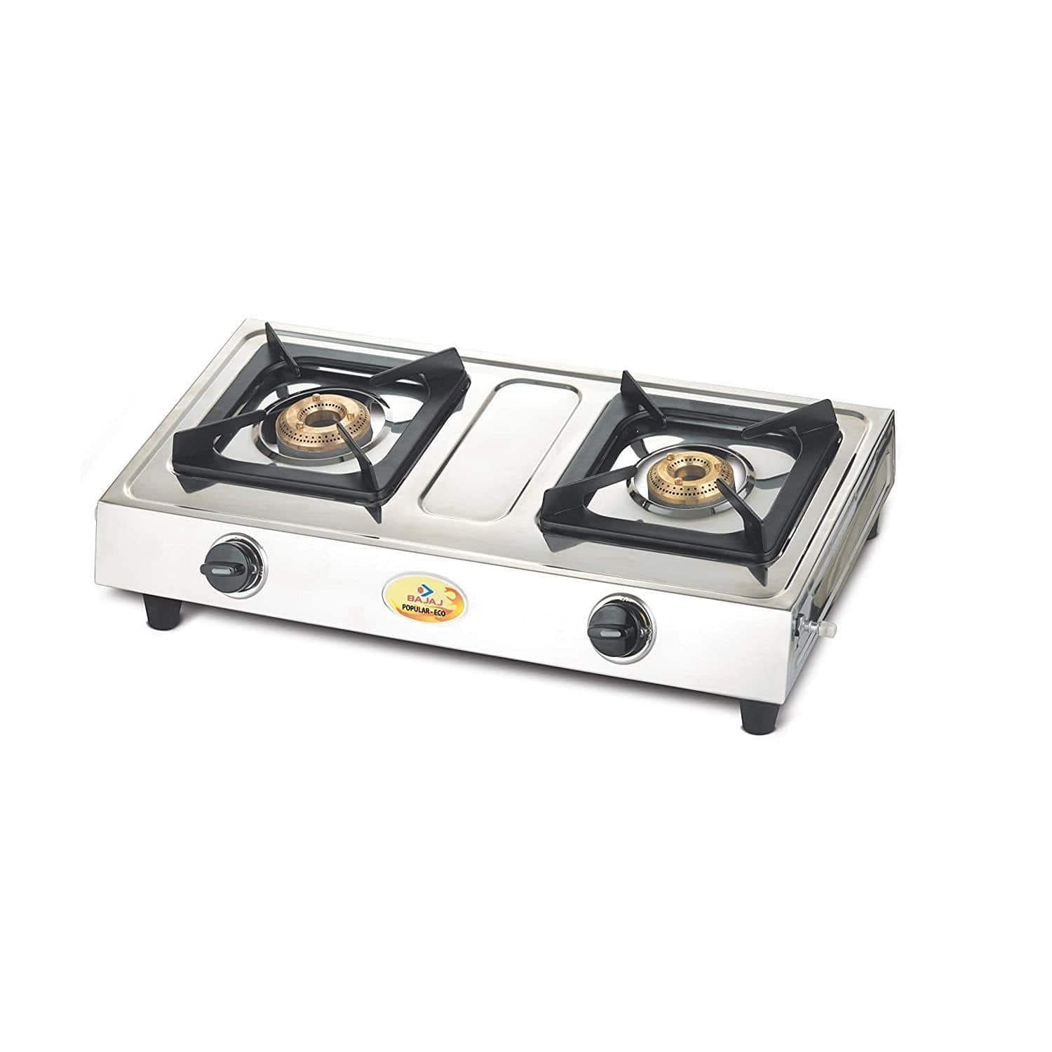 Bajaj Popular Eco, 2-Burner Stainless Steel-Home & Kitchen Appliances-dealsplant