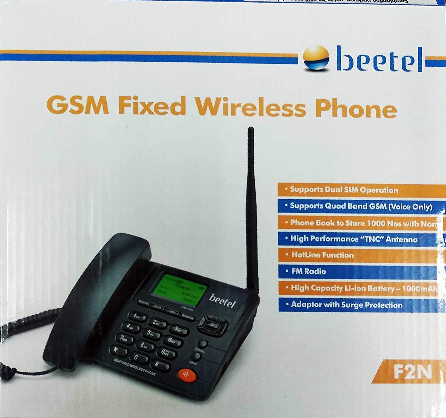 Beetel Fixed Wireless Corded Landline Phone - F2N-Cordless Phones-dealsplant