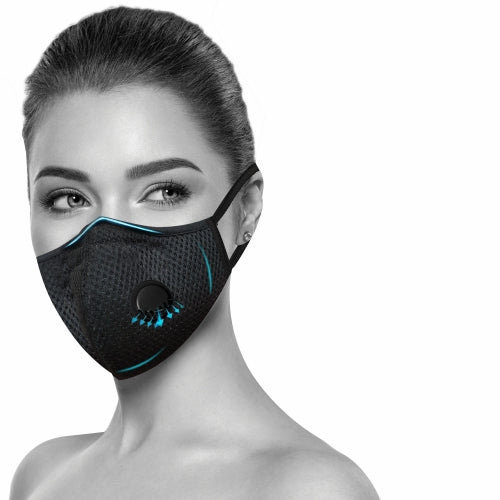 Black Perforated Breathable Fabric Dyna Breathe Face Mask, For Home-HEALTH &PERSONAL CARE-dealsplant