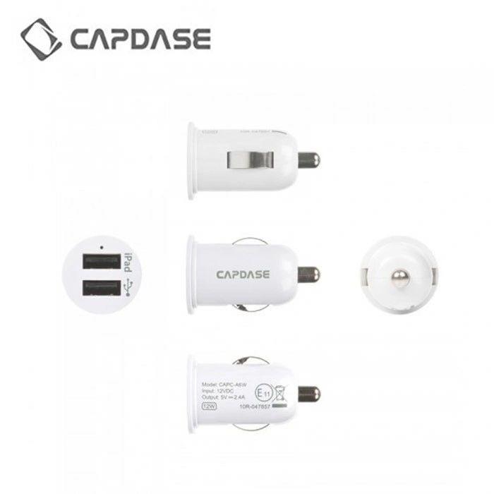 Capdase Dual USB Car Charger With Lightning Cable-Car Accessories-dealsplant