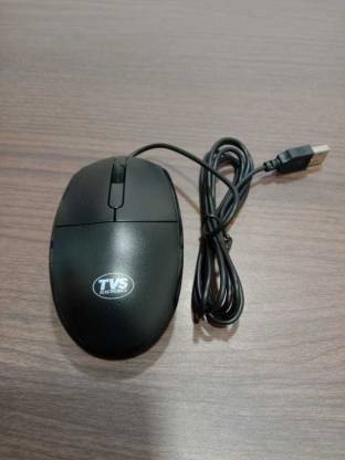TVS Champ M120 Wired Mouse Wired Optical Mouse USB 2.0, Black-MOUSE-dealsplant