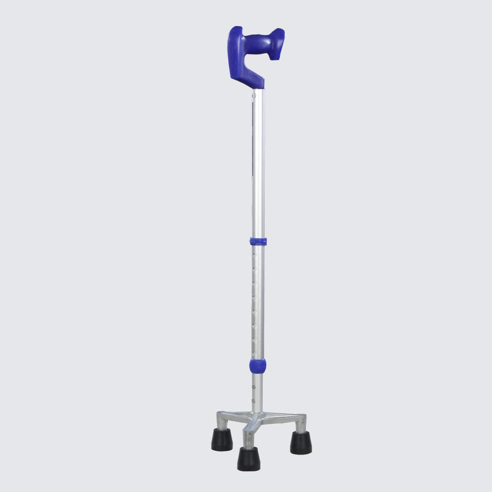 Dyna-Rehaid Crutch Stick-Tripoid Walking Stick with Tripoid Base-Universal Size-Adjustable height of 78 cm to 98 cm-HEALTH &PERSONAL CARE-dealsplant