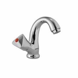 Essco Tropical Swan Neck Tap Faucet TQT-CHR-510 with Left Hand Operating Knob with Aerator Also available TQT-510A with Right Hand Operating Knob with Aerator-Swan Neck Tap-dealsplant