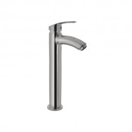 Essco Cosmo Single Lever Tall Boy Faucet COS-CHR-103005NB Single Lever Tall Boy without Popup Waste System, with 600mm Long Braided Hoses-Single Lever Tall Boy-dealsplant
