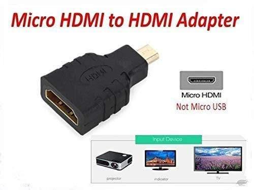 Dealsplant Micro HDMI Adapter, HDMI Female (Type-A) to Micro HDMI Male (Type-D) for Raspberry pi 4 Gold Plated Connector Converter Adapter (Not Micro-USB)-adapter-dealsplant