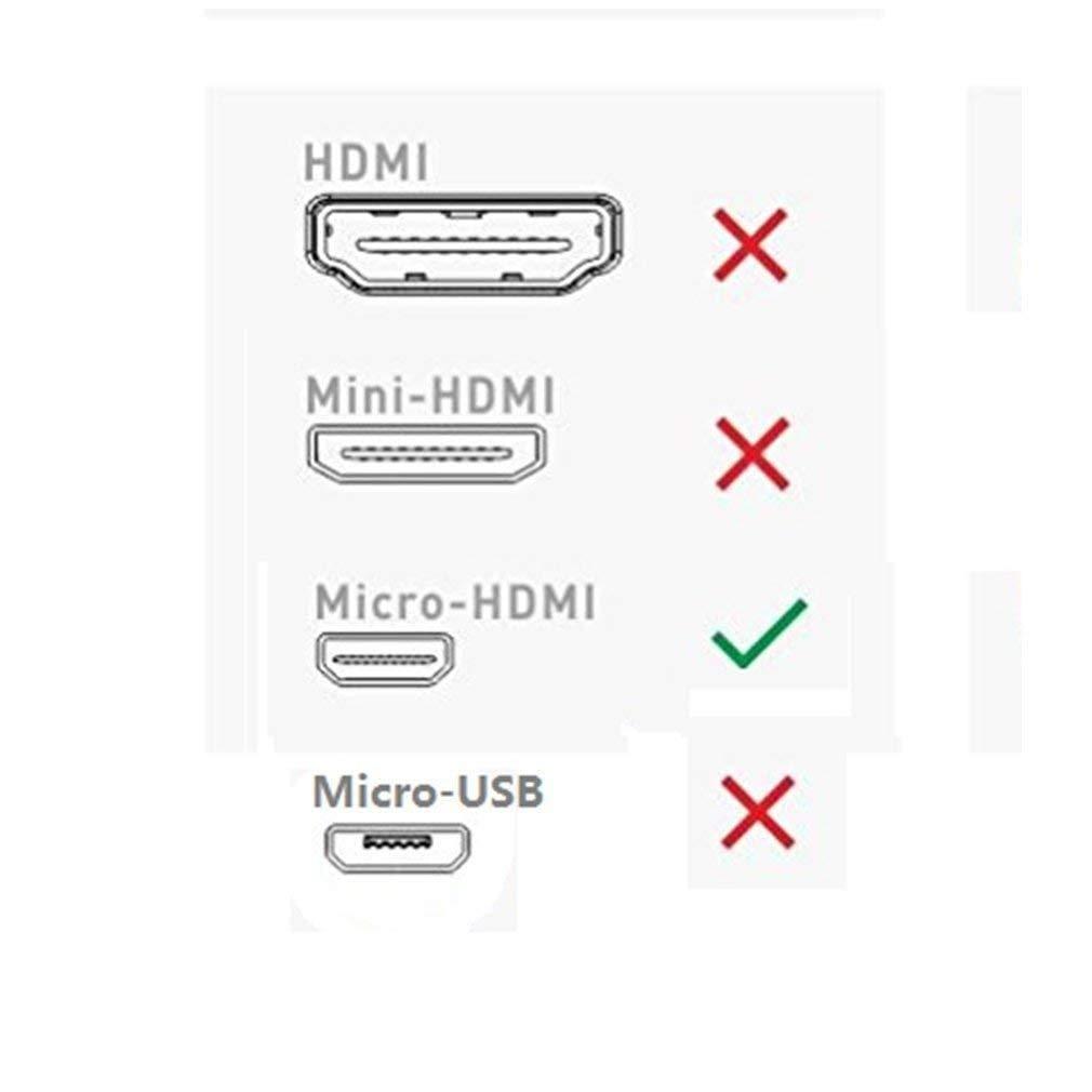 Dealsplant Micro HDMI Adapter, HDMI Female (Type-A) to Micro HDMI Male