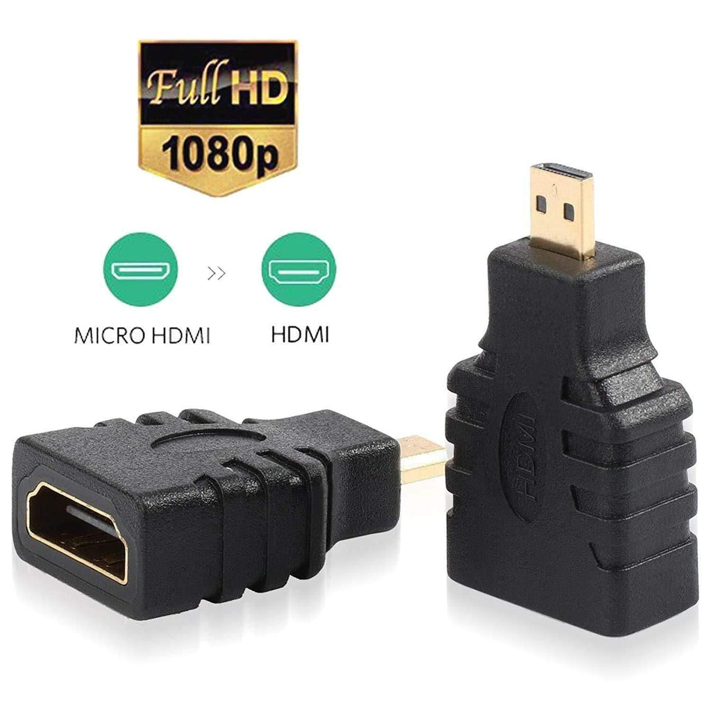 Dealsplant Micro HDMI Adapter, HDMI Female (Type-A) to Micro HDMI Male