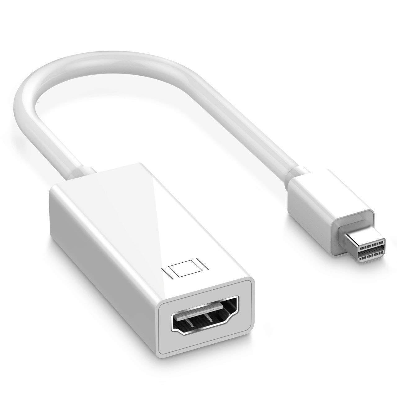 Dealsplant Mini Display Port to HDMI Female Adapter for Apple MacBook MacBook Pro iMac MacBook Air Mac Mini Laptop-adapter-dealsplant
