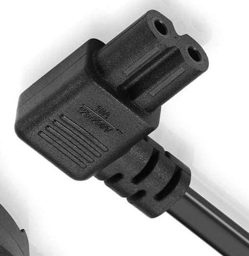 Dealsplant 2 Pin LED TV Power Cable Philips L Shape Connector Cord 1.8