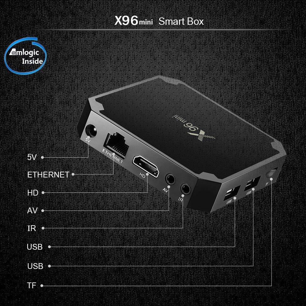 X96 Mini 2GB RAM / 16GB ROM 4K UHD Smart Android TV BOX 64 Bit Quad Core Wi-Fi 1080P With inbuilt Miracast Phone Mirroring-Audio & Home Entertainment-dealsplant