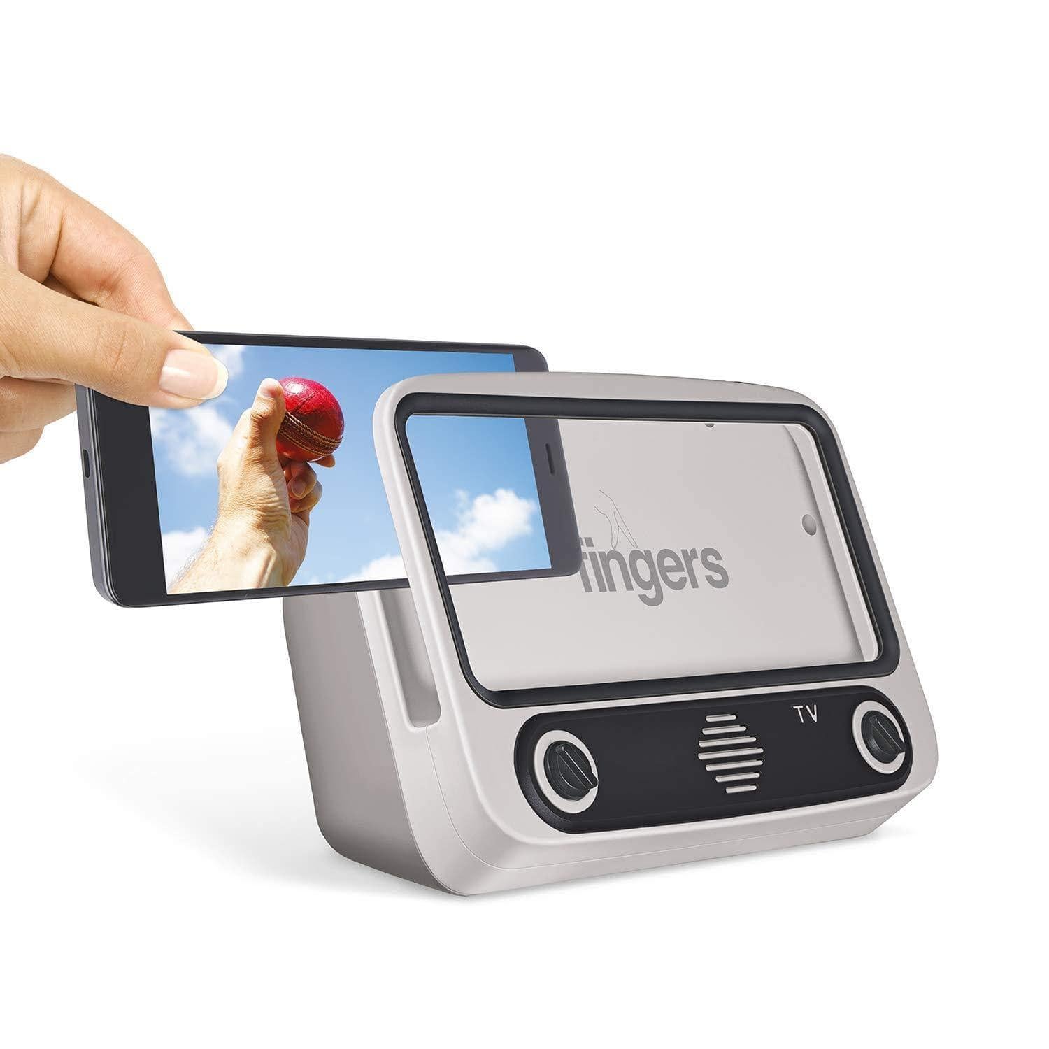 FINGERS My-Own-TV (MOT) Portable Speaker - High Utility Phone Holder/Mobile Stand | Bluetooth Portable Speaker | Retro Radio-Bluetooth Speakers-dealsplant