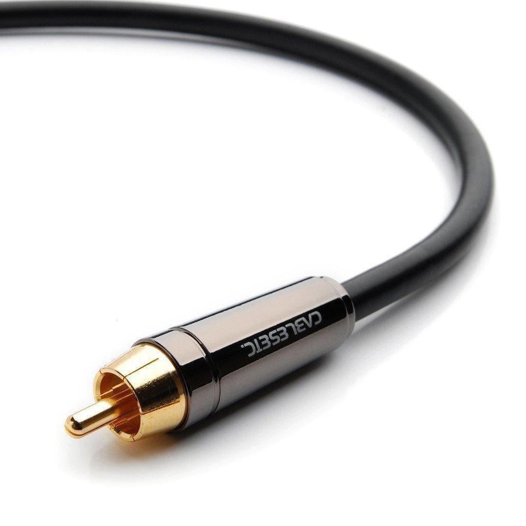 Dealsplant Pure Copper Coaxial Cable Dolby Digital SPDIF RCA Male Audio Cable Premium 1.5m-Cables-dealsplant