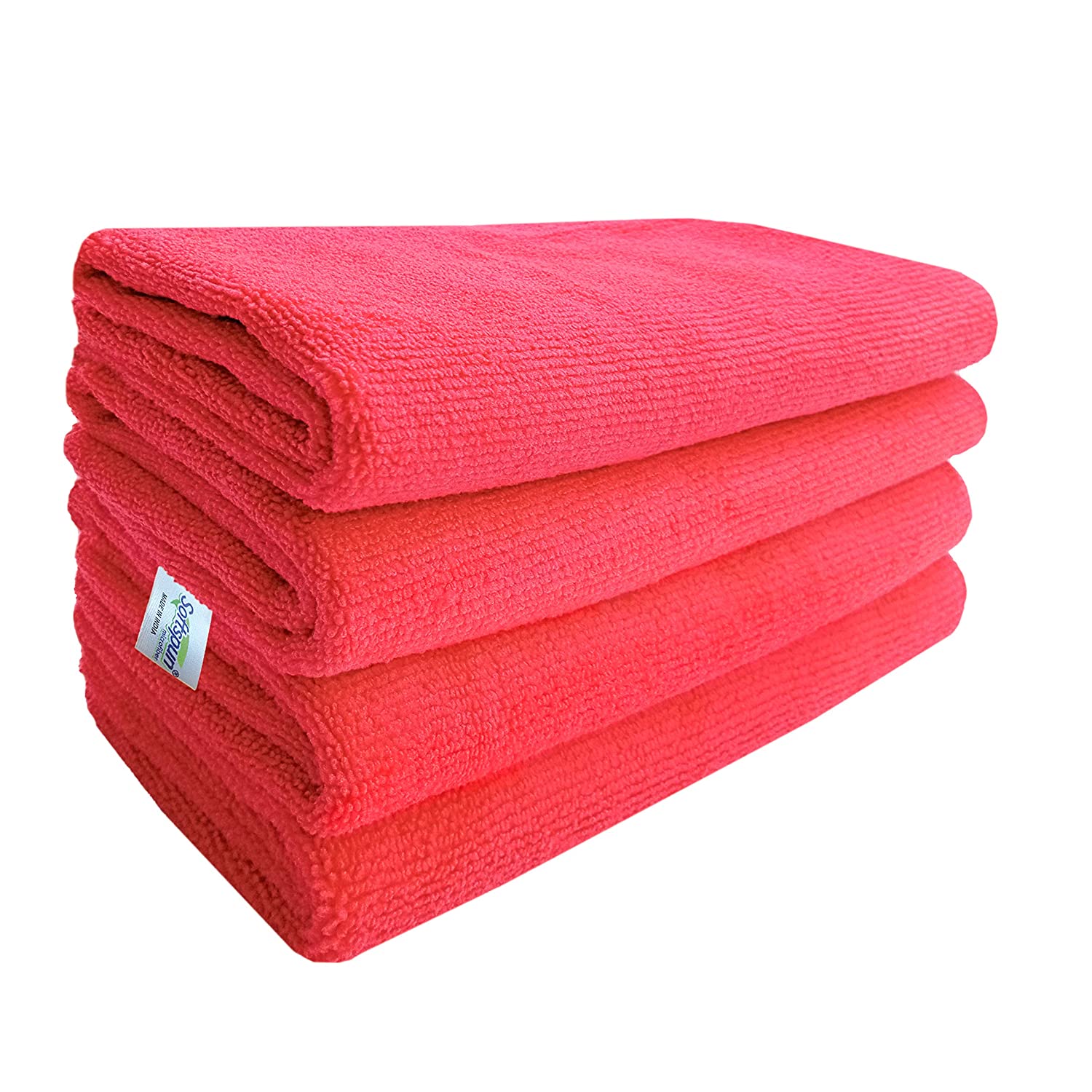 SOFTSPUN Microfiber Cloth Thick Lint & Streak-Free Multipurpose Cloths - Automotive Microfibre Towels for Car Bike Cleaning Polishing Washing &amp; Detailing-Car Accessories-dealsplant