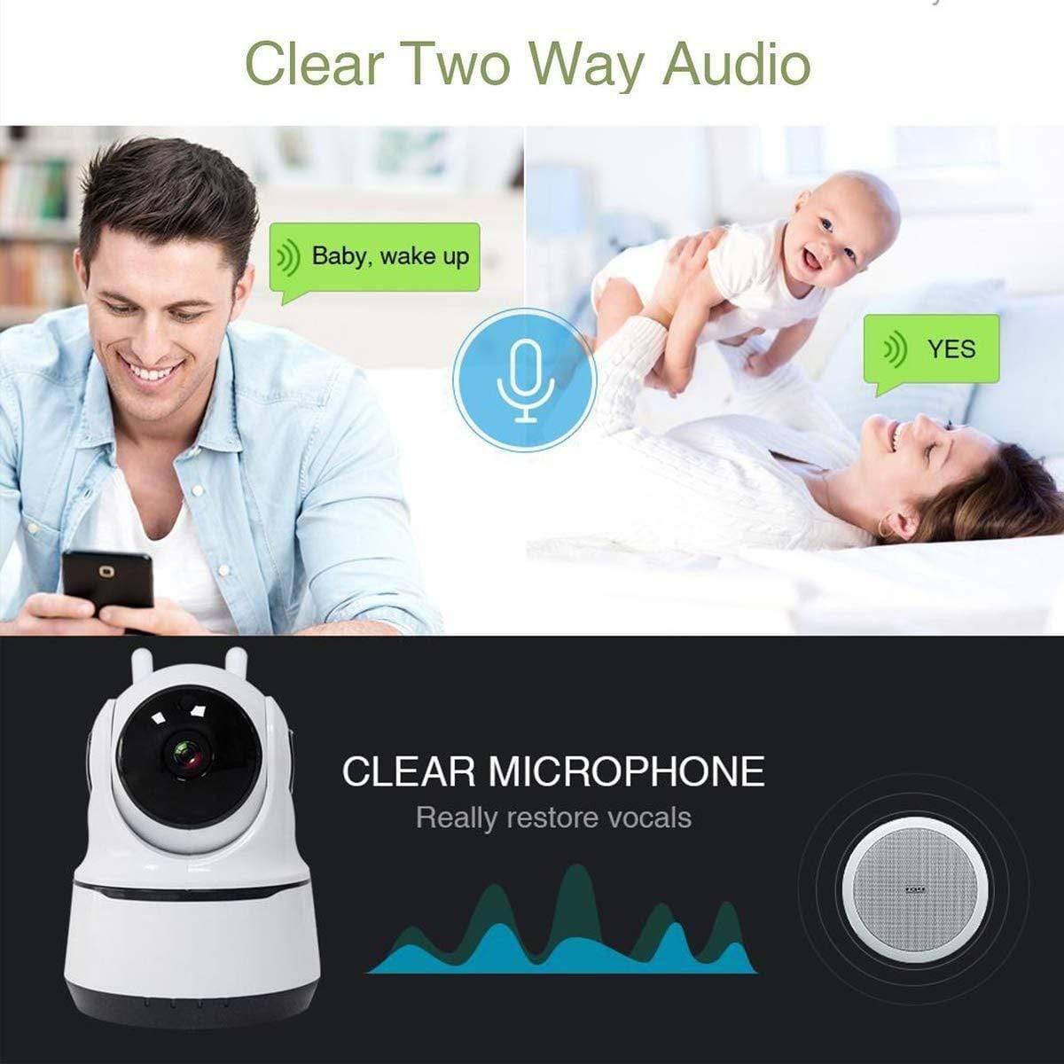 Dealsplant CareCam 360° Smart Pan Tilt Home Office WiFi Camera-care cam-dealsplant
