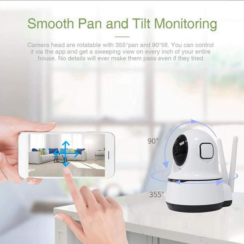 Dealsplant CareCam 360° Smart Pan Tilt Home Office WiFi Camera-care cam-dealsplant