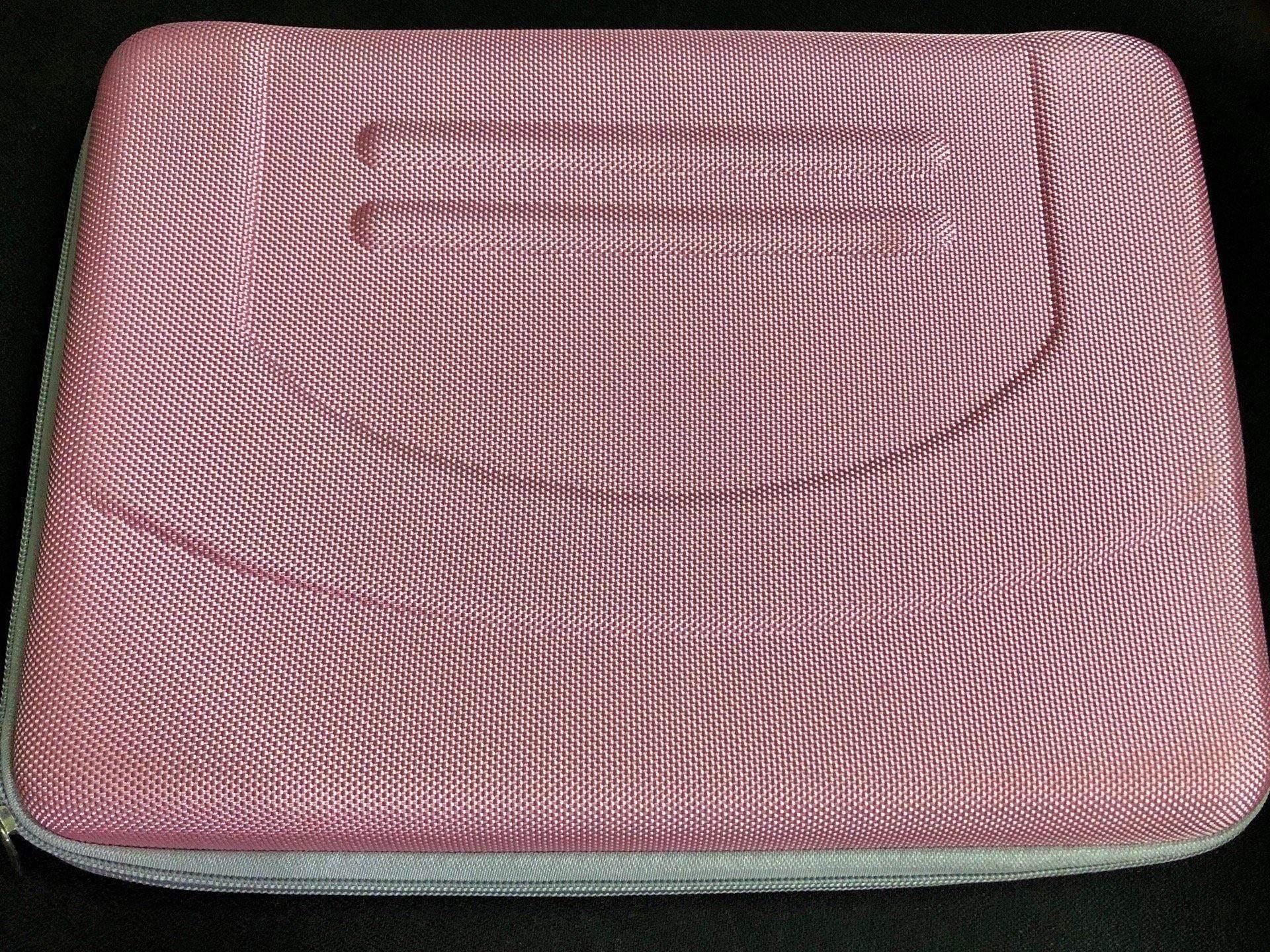 Dealsplant 14 inch Laptop Zipper Protective Padded hard Case (Light Pink)-Cases & Covers-dealsplant