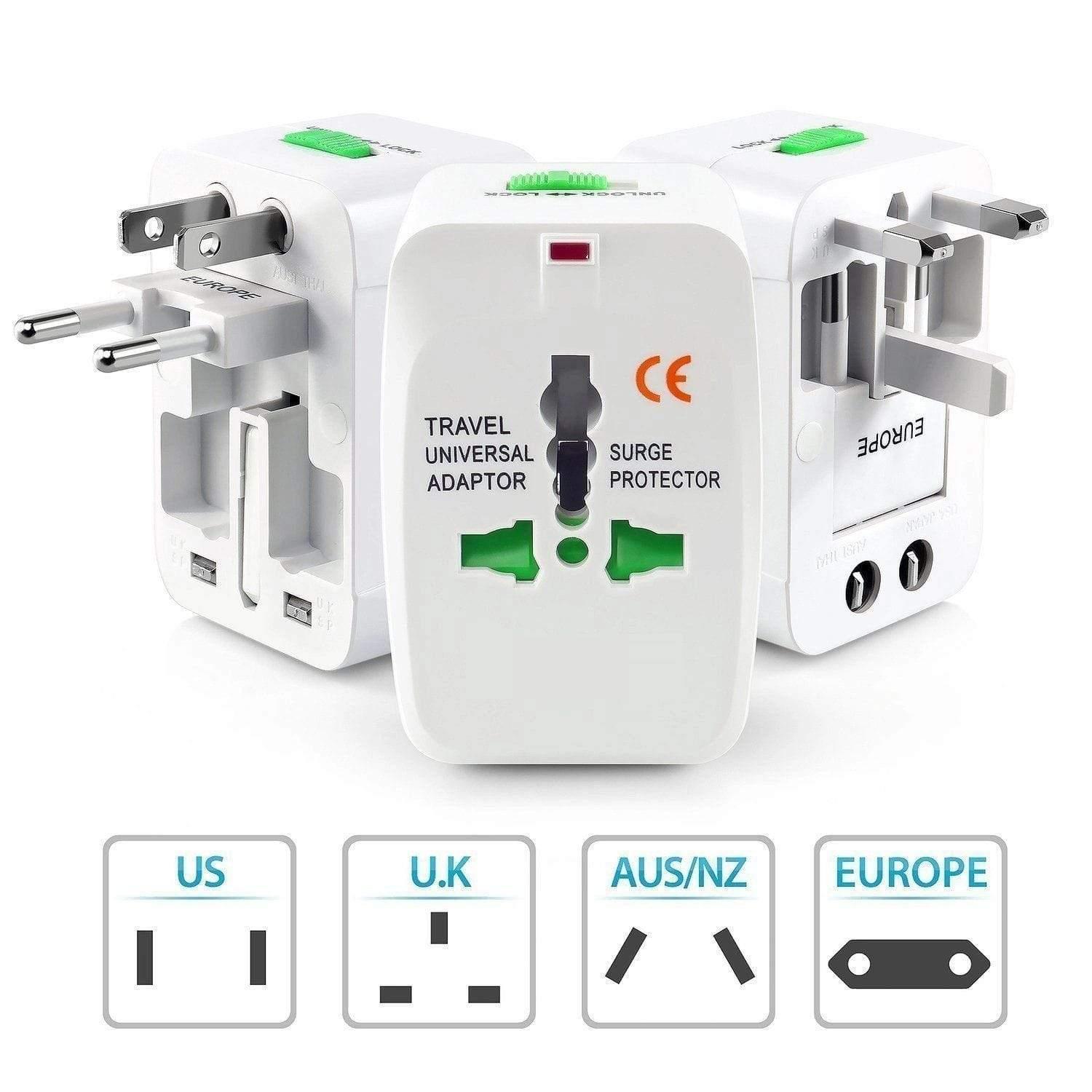Dealsplant All in One World Wide Universal Travel Adapter Plug (7.0 x 5.0 x 4.0 cm)-Chargers-dealsplant