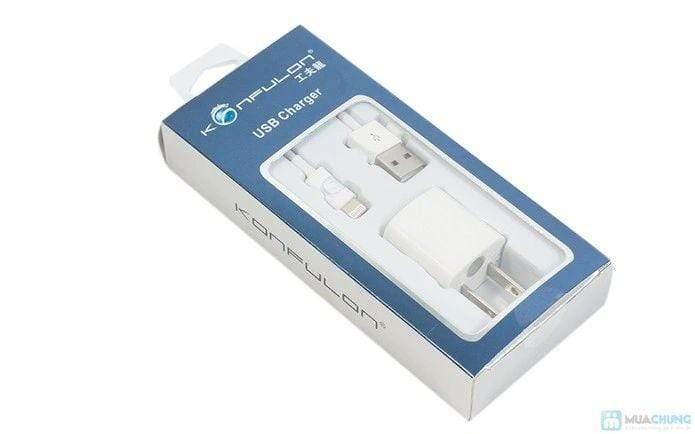 Konfulon USB Charger with Lightning Cable-Datacable & Chargers-dealsplant