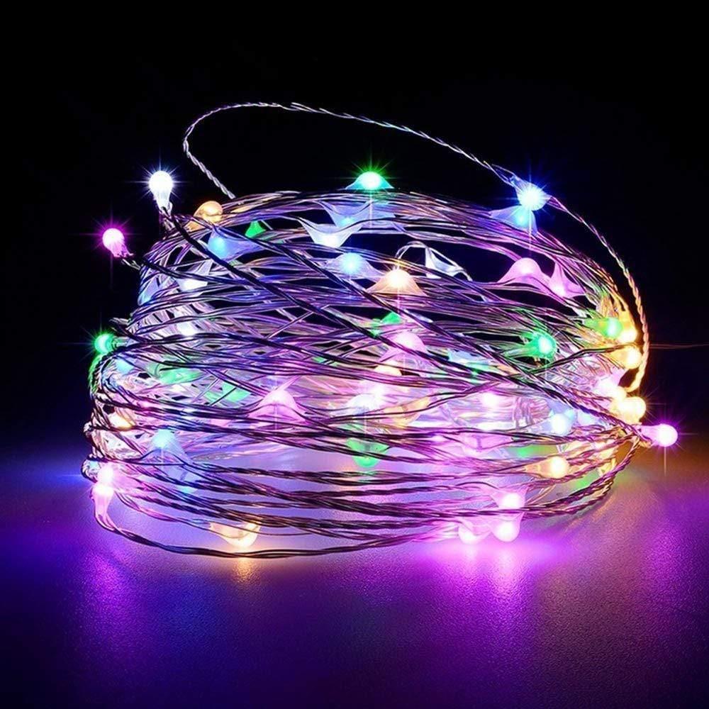 Dealsplant String Lights Battery Powered RGB Lights 1feet-DC Reachargeable LED-dealsplant