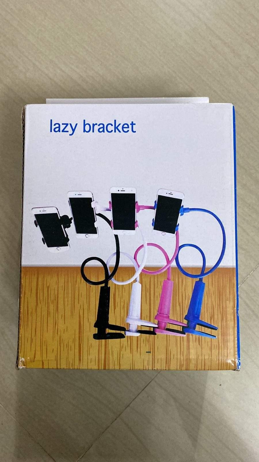 Dealsplant Metal Lazy Stand Bracket Mobile Phone Stand | Flexible | Portable - Foldable | 360 Degree-dealsplant