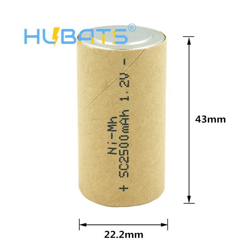 Dealsplant 1.2V 2500mah Ni-MH Rechargeable Sub C Size Battery for Toys Torch-General Purpose Batteries-dealsplant